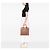 Bolsa Satchel Prada em lona Canapa com logo e acabamento em Saffiano marrom - vista 6