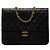 Chanel Black Small CC Quilted Lambskin Single Flap
