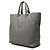 Borsa Tote Aperta Convertibile Prada in Vitello Daino Grigio - vista 2