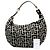 Balmain 1945 Hobo-Tasche aus schwarzem Monogramm-Canvas - Ansicht 6