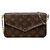 Pochette Félicie Louis Vuitton Brown Monogram Pochette Felicie