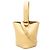 Mini borsa bucket LOEWE Yellow in pelle di vitello Pebble