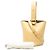 Mini borsa bucket LOEWE Yellow in pelle di vitello Pebble - vista 7