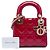 Dior Red Mini Patent Cannage Lady Dior - vista 6