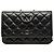 Chanel Black CC Quilted Caviar Wallet on Chain