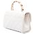 Chanel Mini Quilted Crumpled Lambskin CC Links Top Handle Flap Weiß - Ansicht 2