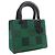Dior Green Medium Crystal Embellished Calfskin Checkered Lady Dior - vue 12