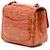 Chanel Orange Mini Square Classic Patent Striped Single Flap - vista 2