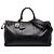 Bolsa Duffle Chanel Black CC Caviar