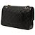 Chanel Black Medium Classic Lambskin Double Flap - vista 2