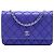 Chanel Purple CC Quilted Calfskin Fancy Wallet On Chain