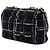 Chanel Black Medium Tweed 19 Flap - vista 2