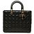 Dior Black Large Lambskin Cannage Lady Dior
