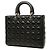 Dior Black Large Lambskin Cannage Lady Dior - vista 2