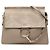 Chloé Faye Crossbody in pelle di vitello e camoscio marrone Medium
