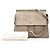 Chloé Faye Crossbody in pelle di vitello e camoscio marrone Medium - vista 7
