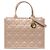 Dior Book Tote Medium aus Macrocannage-Kalbsleder Beige