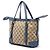 Sac Satchel Gucci en toile GG beige - vue 2
