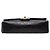 Chanel Black Medium Classic Lambskin Double Flap - vista 3