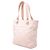 mala Chanel Paris Biarritz Small em lona acolchoada rosa - vista 2