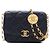 Chanel Black Small Quilted Lambskin CC Coin Flap