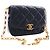 Chanel Black Small Quilted Lambskin CC Coin Flap - vista 12