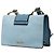 Borsa a tracolla Miu Miu Blue Goatskin Madras Soft Calf con cristalli - vista 2