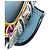 Borsa a tracolla Miu Miu Blue Goatskin Madras Soft Calf con cristalli - vista 6