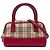 Borsa Satchel Burberry Beige Haymarket Check Canvas