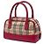 Borsa Satchel Burberry Beige Haymarket Check Canvas - vista 2