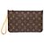 Louis Vuitton Brown Monogram Neverfull MM Pouch