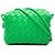 Bottega Veneta Mini Borsa Camera Loop Intrecciato in Pelle di Agnello Verde
