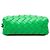 Bottega Veneta Mini Borsa Camera Loop Intrecciato in Pelle di Agnello Verde - vista 3