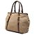 Prada Beige Canvas Canapa Logo Bow Satchel - Ansicht 2