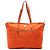 Sac satchel Prada en Tessuto avec garnitures en Saffiano Orange