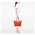Sac satchel Prada en Tessuto avec garnitures en Saffiano Orange - vue 6