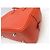 Hermès BORSA A MANO HERMES PLUME 28 CM IN PELLE GRANA ORANGE - vista 13