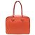 Hermès BORSA A MANO HERMES PLUME 28 CM IN PELLE GRANA ORANGE - vista 2