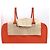 Hermès BORSA A MANO HERMES PLUME 28 CM IN PELLE GRANA ORANGE - vista 20