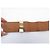 Hermès BRASLETE HERMES COLLIER DE CHIEN S 14-17CM CUERO SWIFT CREME & DORE BANGLE - vista 12