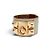 Hermès BRASLETE HERMES COLLIER DE CHIEN S 14-17CM CUERO SWIFT CREME & DORE BANGLE - vista 3