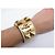 Hermès BRASLETE HERMES COLLIER DE CHIEN S 14-17CM CUERO SWIFT CREME & DORE BANGLE - vista 7