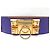 Hermès HERMES COLLIER DE CHIEN MEDOR GÜRTEL 5CM T85 AUS EPSOM LEDER VIOLET - Ansicht 6