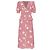 Alessandra Rich Seidenkleid Rosa mit Blumenmuster