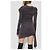 Autre Marque MISBHV Graues drapiertes Strickkleid - Ansicht 4