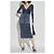 Vestido midi de algodón azul marino Diesel M-MELTI-LS - vista 2