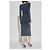 Vestido midi de algodón azul marino Diesel M-MELTI-LS - vista 4