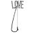 Moschino Spilla con l'iscrizione `LOVE`