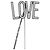 Moschino Spilla con l'iscrizione `LOVE` - vista 4