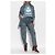 Isabel Marant Etoile Jeans cargo Nayla blu cotone - vista 2